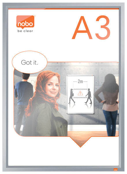Nobo Impression Pro A3 Poster Frame with Anodised Clip Frame