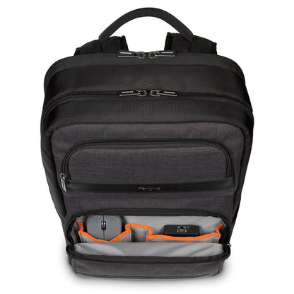 Targus CitySmart backpack Casual backpack Black, Grey Faux leather, Polyurethane (PU)