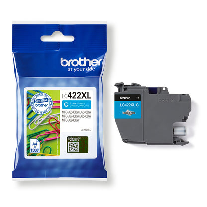 Brother LC422XLC ink cartridge 1 pc(s) Original Cyan