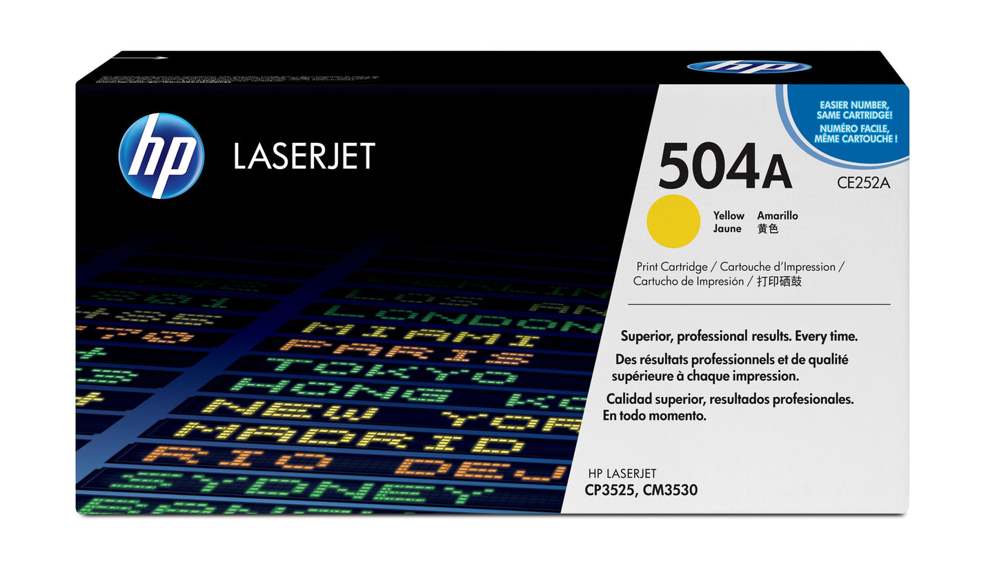 HP 504A Yellow Original LaserJet Toner Cartridge