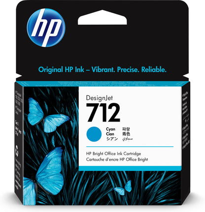 HP 712 29-ml Cyan DesignJet Ink Cartridge