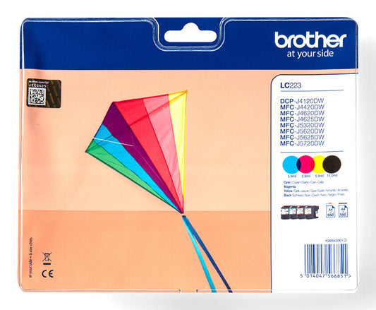 Brother Genuine LC223VALBP Ink Cartridge Multipack