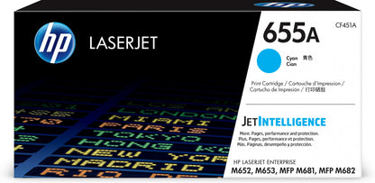 HP 655A Cyan Original LaserJet Toner Cartridge