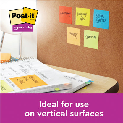 Post-it Super Sticky Recycled 76x76mm Assorted (Pack of 12) 654 RSS12COL