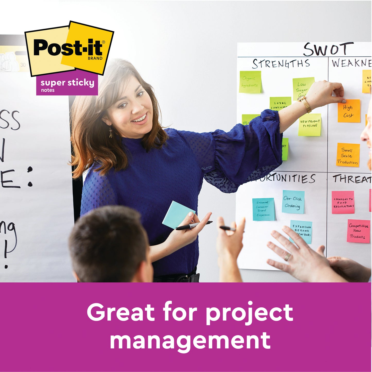 Post-it Super Sticky Z-Notes 76x76mm 90 Sheets Cosmic 8+4 FREE (Pack of 12) R330-SSCOS-P8+4