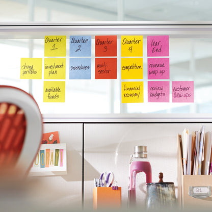 Post-it Super Sticky Notes 76x76mm 90 Sheets Assorted (Pack of 12) 654-12SS-UC