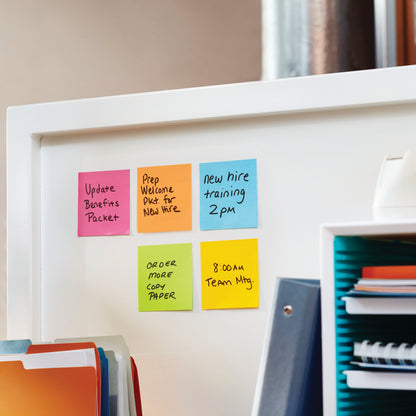 Post-it Super Sticky Notes 76x76mm 90 Sheets Assorted (Pack of 12) 654-12SS-UC