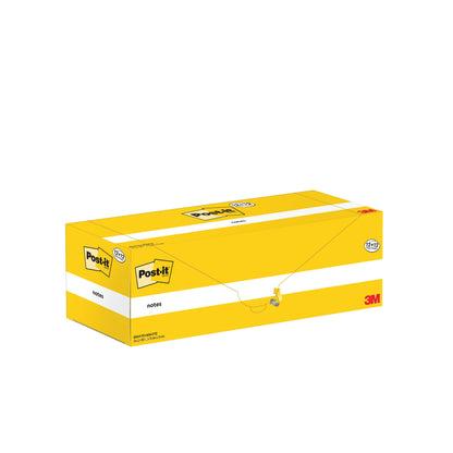 Post-it Notes 76x76mm 100 Sheets Canary Yellow 12 + 12 FREE (Pack of 24) 654Y12+654Y12