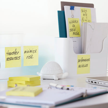 Post-it Super Sticky Z-Notes 76x127mm 90 Sheets Canary Yellow (Pack of 12) R350-12SSCY