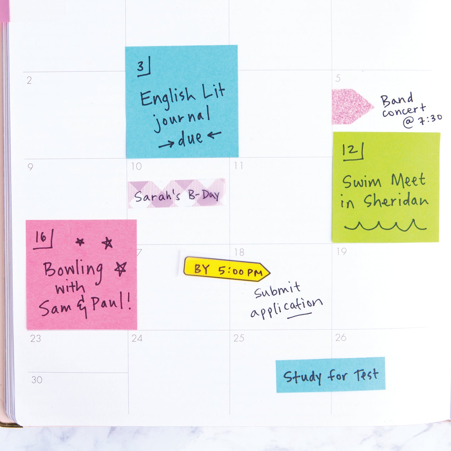 Post-it Notes 38x51mm 100 Sheets Poptimistic (Pack of 12) 653-12-POP