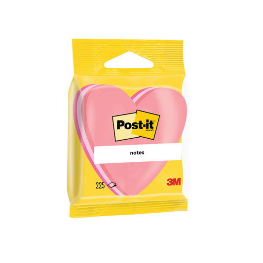 Post-it Notes 70 x 70mm Heart Pink (Pack of 12) 2007H