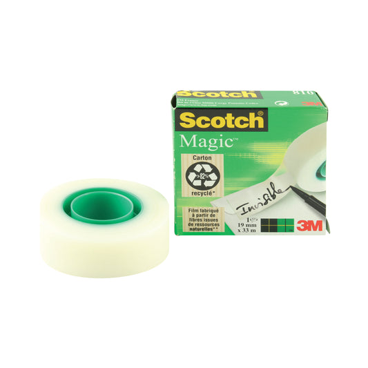 Scotch Magic Tape 810 Solvent-Free 19mmx33m Transparent 8101933