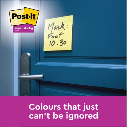 Post-it Super Sticky Notes Canary Yellow Cabinet 127x76mm (Pack of 24)