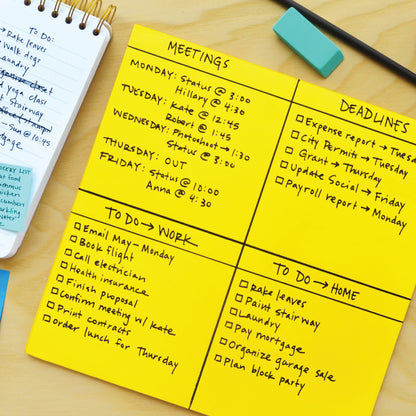 Post-it Super Sticky Big Notes 279x279mm Yellow (Pack of 30) BN11-EU