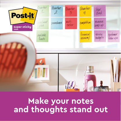 Post-it Super Sticky Z-Notes 76x76mm 90 Sheets Carnival (Pack of 6) R330-6SS-CARN