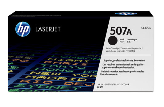 HP 507A Black Original LaserJet Toner Cartridge