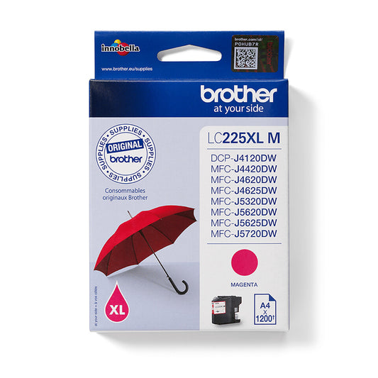 Brother LC225XLM ink cartridge 1 pc(s) Original Magenta