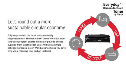 Everyday™ Mono Remanufactured Toner by Xerox compatible with HP 55A (CE255A), Standard capacity