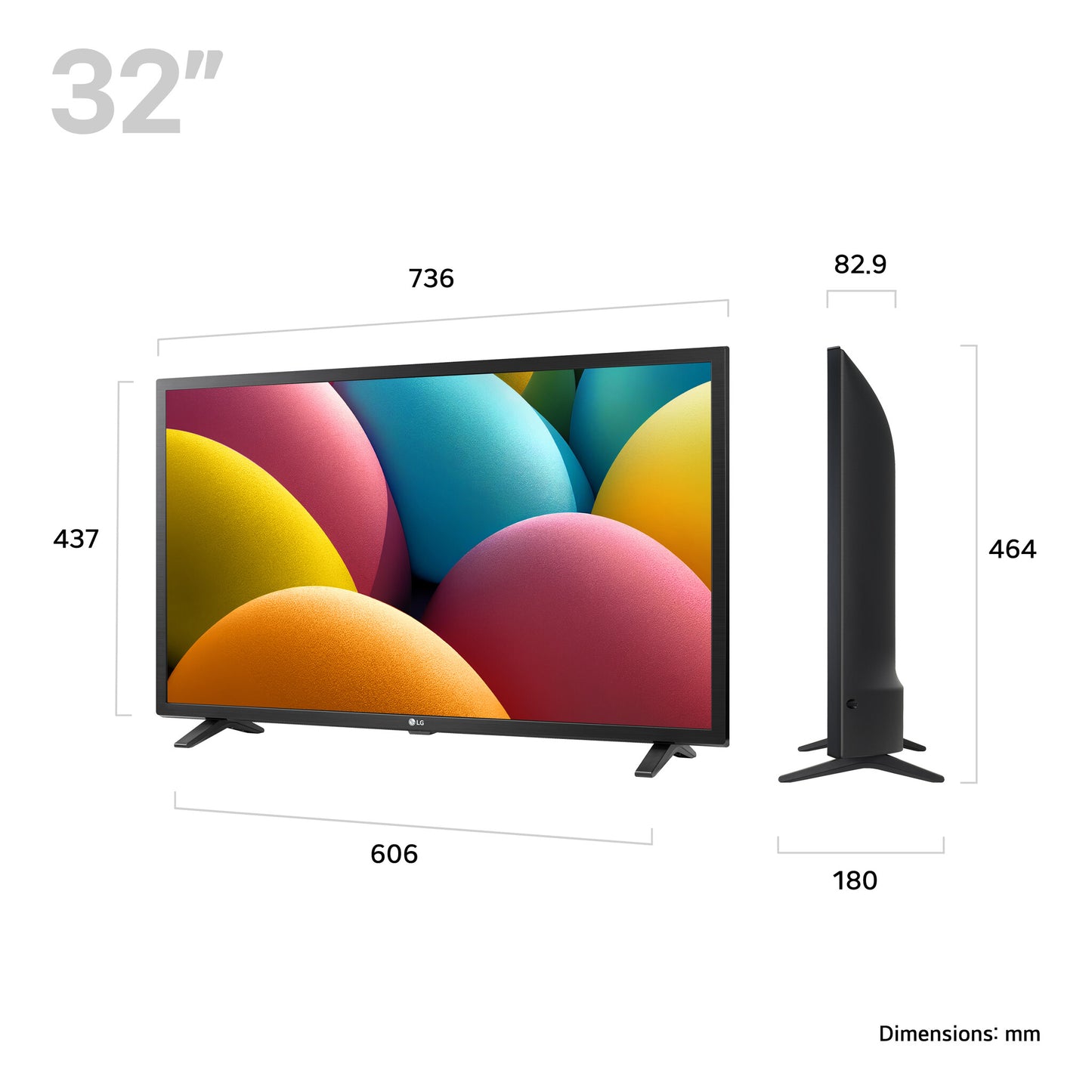 LG 32LQ63006LA.AEK TV 81.3 cm (32") Full HD Smart TV Wi-Fi Black