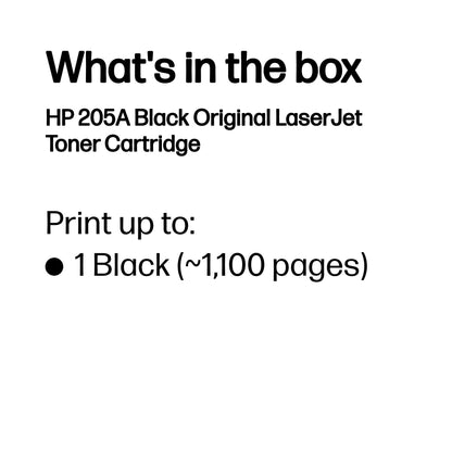 HP 205A Black Original LaserJet Toner Cartridge