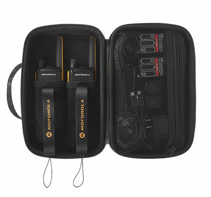 Motorola T82 Extreme Twin Pack two-way radio 16 channels Black, Orange