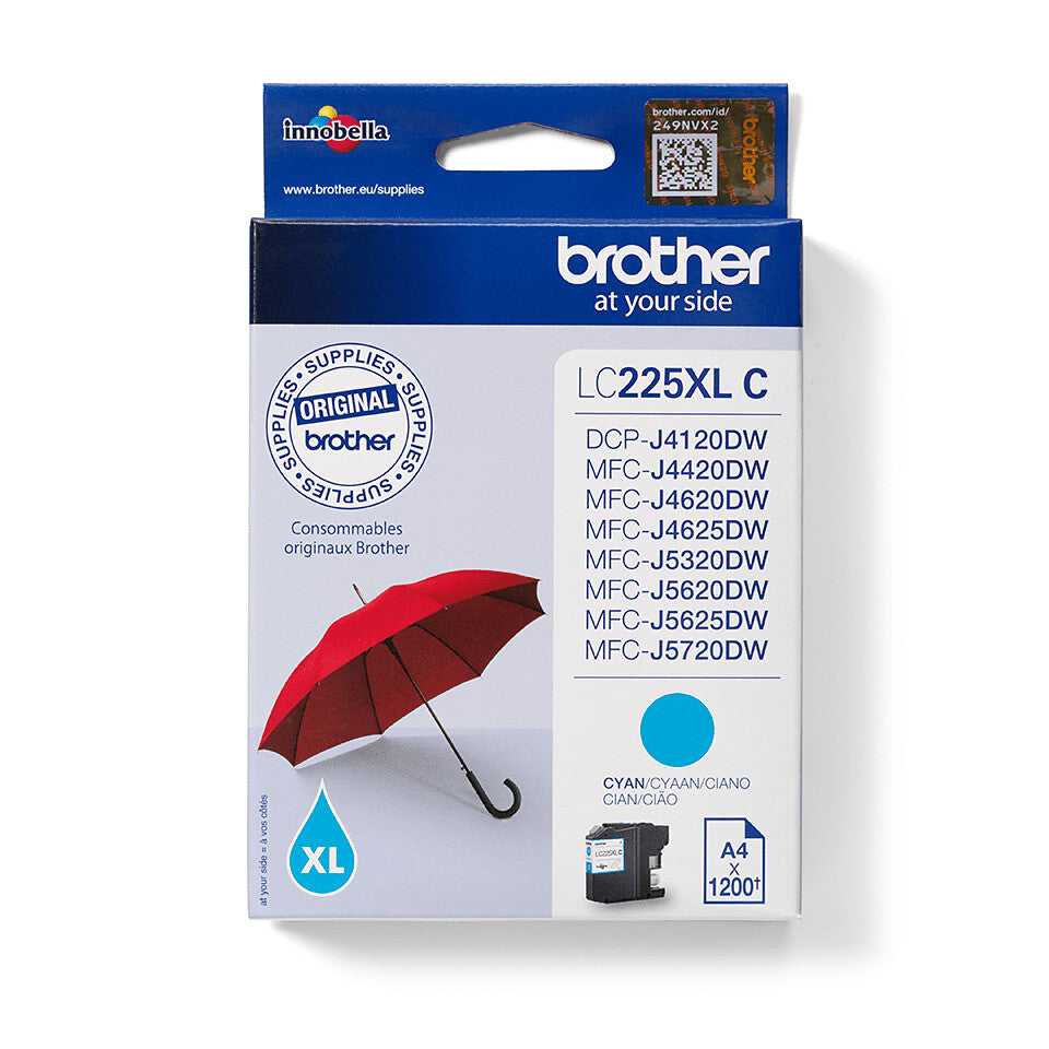 Brother LC225XLC ink cartridge 1 pc(s) Original Cyan