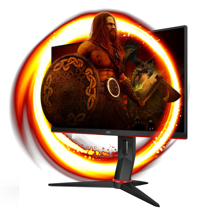 AOC G2 24G2U/BK computer monitor 60.5 cm (23.8") 1920 x 1080 pixels Full HD LED Black, Red