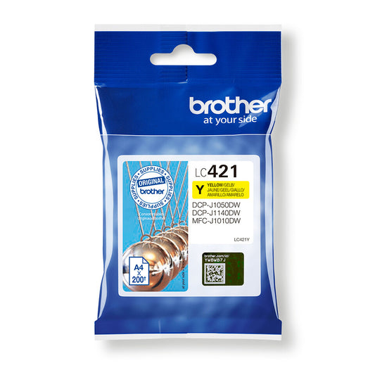 Brother LC421Y ink cartridge 1 pc(s) Original Yellow