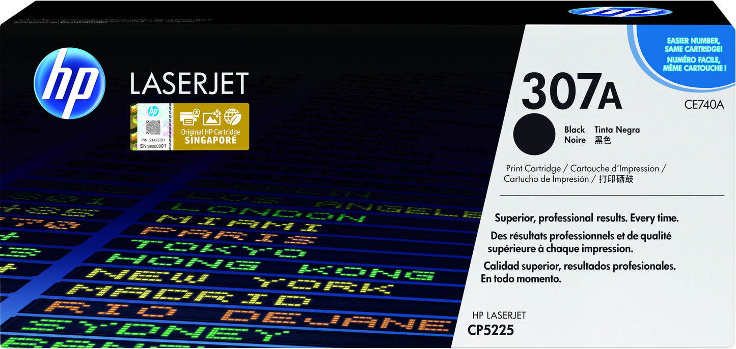 HP 307A Black Original LaserJet Toner Cartridge