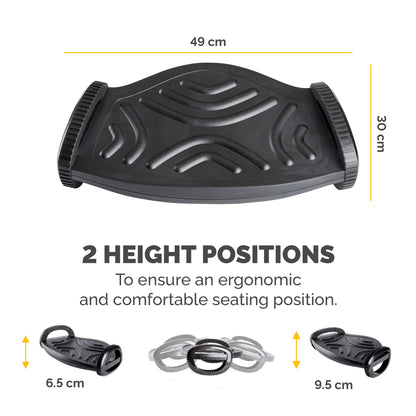 Fellowes Foot Rest Under Desk - Smart Suites Foot Support Ergonomic Foot Rest - Foot Rest Stool for Office & Home - Black
