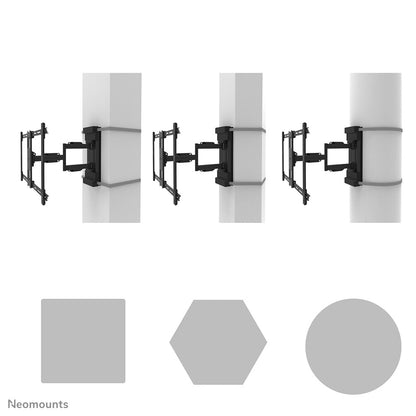 Neomounts WL40S-910BL16 TV pillar mount 40-70" - full motion - diam. 25-100 cm