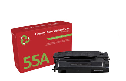 Everyday™ Mono Remanufactured Toner by Xerox compatible with HP 55A (CE255A), Standard capacity