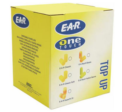 3M E-A-R Classic Earplugs, Top Up Bag, PD-01-009 Reusable ear plug Yellow 2000 pc(s)