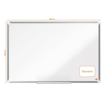 Nobo Premium Plus Steel Magnetic Whiteboard 900x600mm