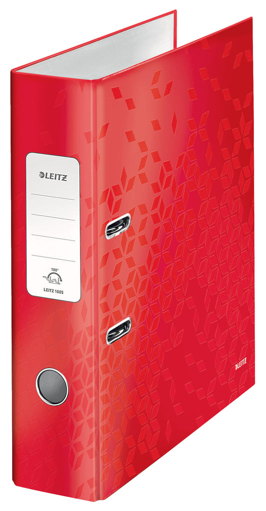 Leitz Lever Arch File 180° WOW POB/Laminated A4/80mm
