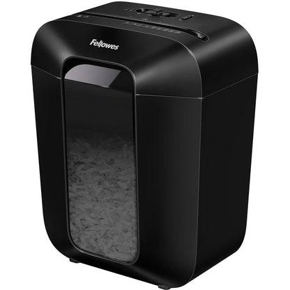 Fellowes LX Series Paper Shredder LX50 9 Sheet Cross Cut Shredder with 17 Litre Bin High Security P4 Black