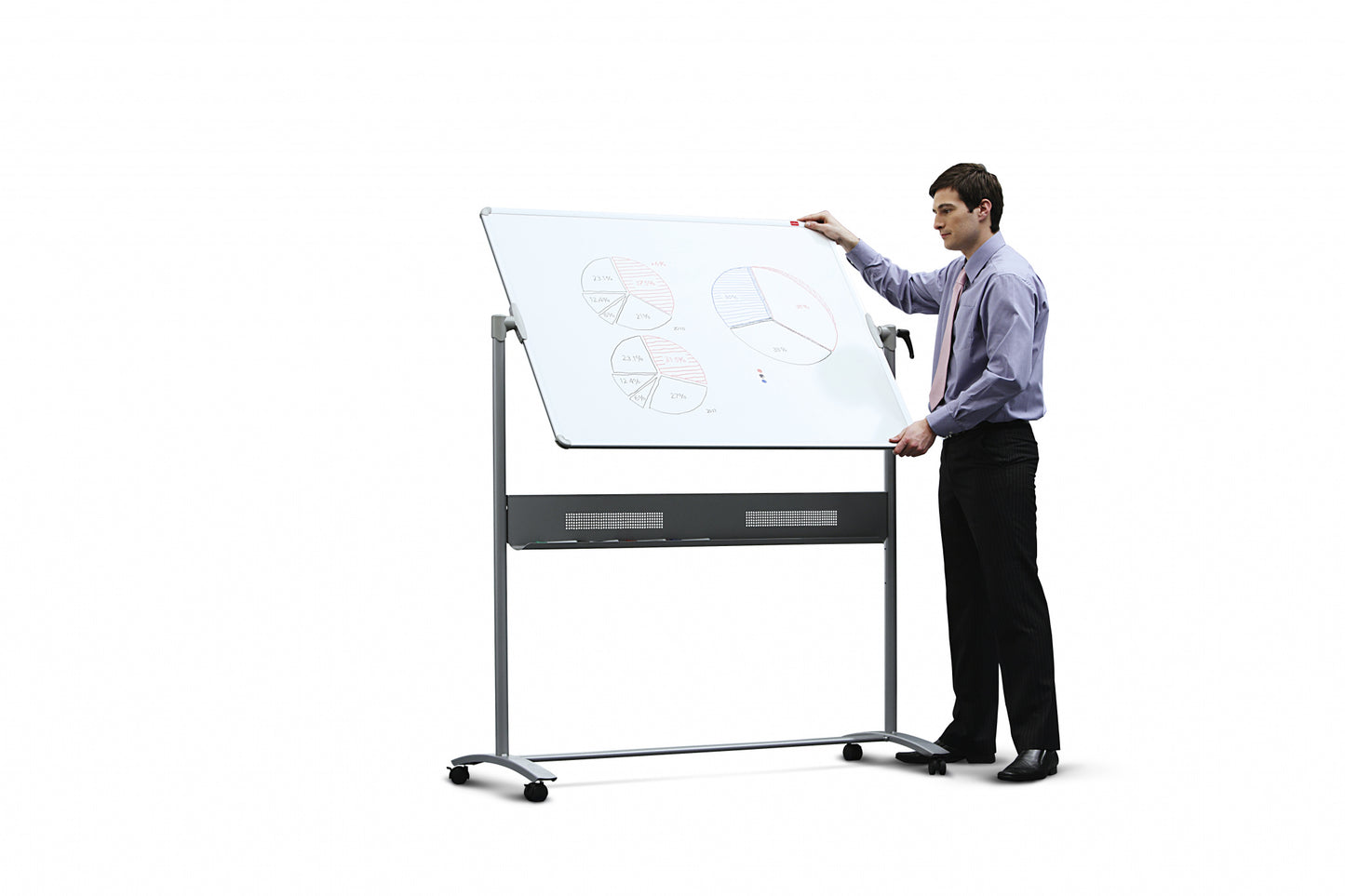Nobo Impression Pro Enamel Magnetic Mobile Whiteboard 1200x900mm