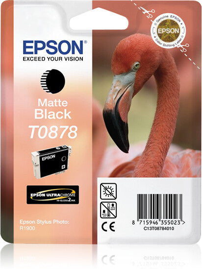 Epson Flamingo Singlepack Matte Black T0878 Ultra Gloss High-Gloss 2