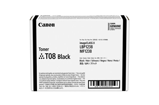 Canon TONER T08 BLACK toner cartridge 1 pc(s) Original