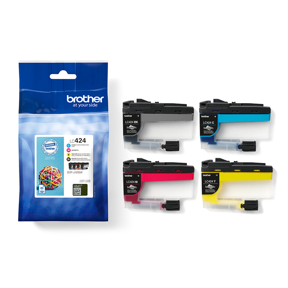 Brother LC424VAL ink cartridge 4 pc(s) Original Black, Cyan, Magenta, Yellow