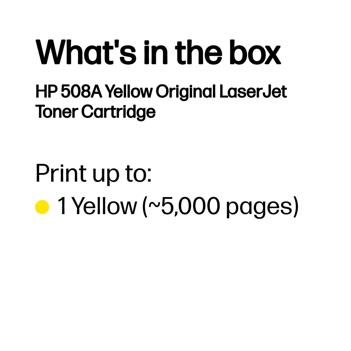 HP 508A Yellow Original LaserJet Toner Cartridge