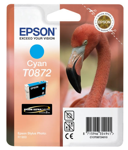 Epson Flamingo Singlepack Cyan T0872 Ultra Gloss High-Gloss 2