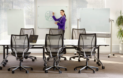 Nobo Brilliant White Glass Mobile Whiteboard 120x90cm
