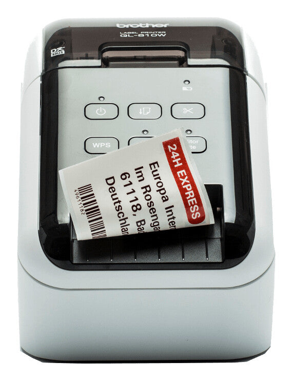 Brother QL-810W label printer Direct thermal Colour 300 x 600 DPI 176 mm/sec Wired & Wireless DK Wi-Fi