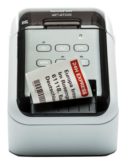 Brother QL-810W label printer Direct thermal Colour 300 x 600 DPI 176 mm/sec Wired & Wireless DK Wi-Fi