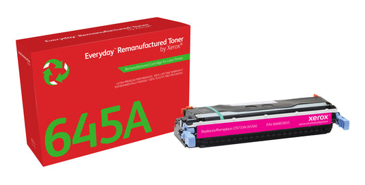 Everyday ™ Magenta Toner by Xerox compatible with HP 645A (C9733A), Standard capacity