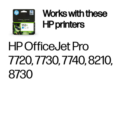 HP 953XL High Yield Cyan Original Ink Cartridge