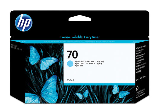 HP 70 130-ml Light Cyan Ink Cartridge