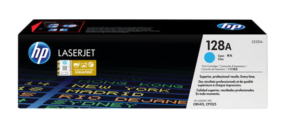 HP 128A Cyan Original LaserJet Toner Cartridge