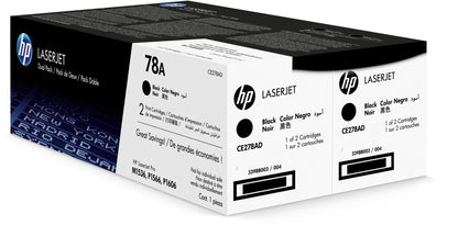 HP 78A 2-pack Black Original LaserJet Toner Cartridges